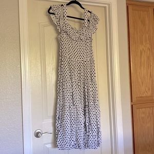 Navy Polka Dot Dress!